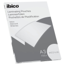 100 pochettes de plastification IBICO BASICS Medium A3 100 microns brillantes IBICO