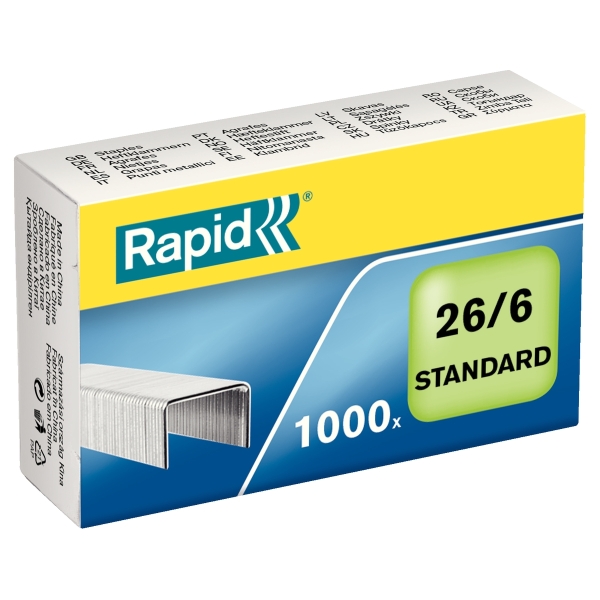 Agrafes 26/6 Standard x1000