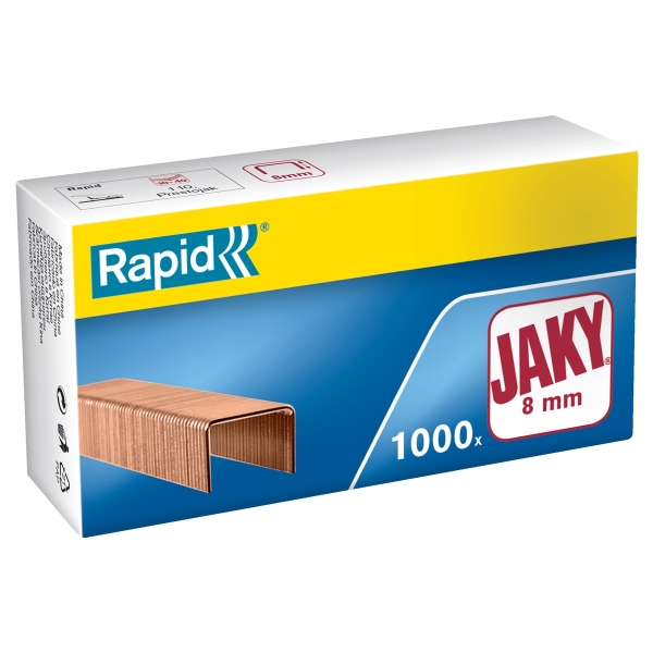 Agrafes Jaky 8mm Cuivré x1000