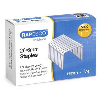 Agrafes 26/6 Galvanisé x5000