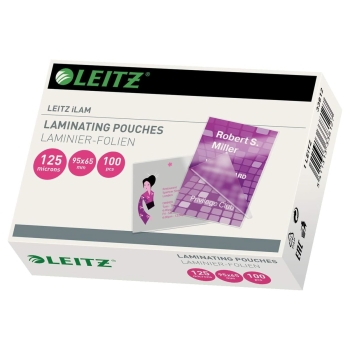 100 pochettes de plastification iLAM 65 x 95 mm 125 microns brillantes