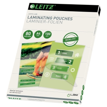 100 pochettes de plastification iLAM A4 100 microns brillantes