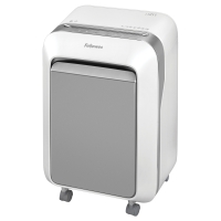 Destructeur de documents LX211 Powershred 2 x 12 mm blanc FELLOWES base - 5050301