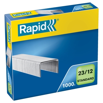Agrafes 23/12 Standard x1000 RAPID base - 24869400