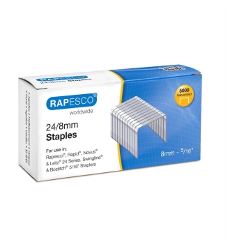 Agrafes 24/8 Galvanisé x5000 RAPESCO base - S24807Z3