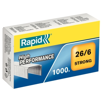 Agrafes 26/6 Strong x1000 RAPID base - 24861400