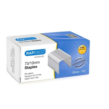 Agrafes 73/10 Galvanisé x2000 RAPESCO base - 1260