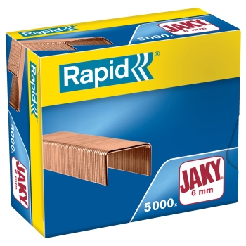 Agrafes Jaky 6mm Cuivré x5000 RAPID base - 11720001