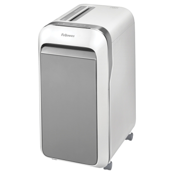 Destructeur de documents LX221 Powershred 2 x 12 mm blanc FELLOWES base - 5050501