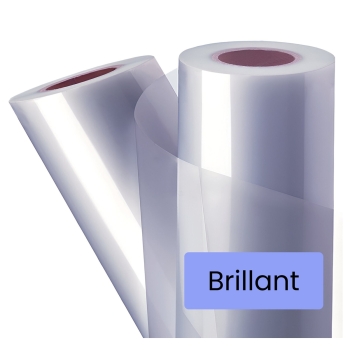 2 rouleaux de plastification à chaud 635 mm x 30 m base - 250 microns base - Ø 25 mm base - Brillant
