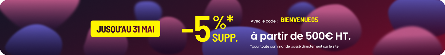5 pourcents de réduction