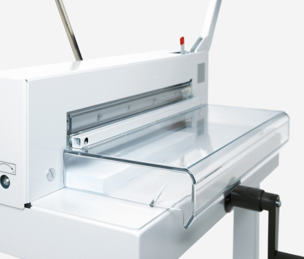 Carter de protection transparent du massicot manuel A3 de table 4305 IDEAL